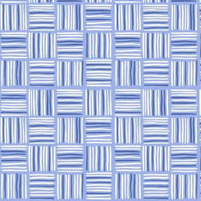 Lines & squares - periwinkle - small scale