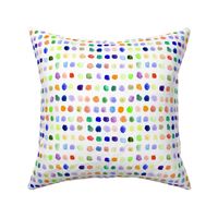 Rainbow watercolor small spots - painted colorful stains for modern nursery_ kids_ baby