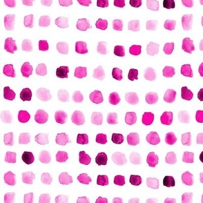 Magenta watercolor spots - painted colorful stains for modern nursery_ kids_ baby girl