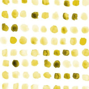 Mustard watercolor spots - painted yellow stains for modern nursery_ kids_ baby