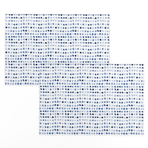 Sapphire blue watercolor spots - painted tonal blue stains for modern nursery_ kids_ baby