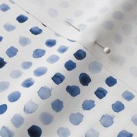 Sapphire blue watercolor spots - painted tonal blue stains for modern nursery_ kids_ baby