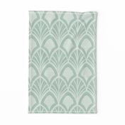 Sanibel - Art Deco Geometric Mint Green Large Scale