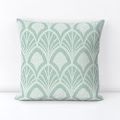 Sanibel - Art Deco Geometric Mint Green Large Scale