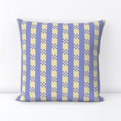 JP20 - Art Deco Checked Stripes in Yellow and Violet