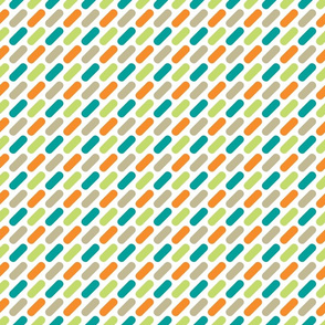Blue Orange and Lime Graphic Modern Shapes