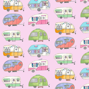 Van life - Pink Background