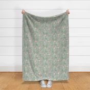 Floral_green_mint  by art for joy lesja saramakova gajdosikova design