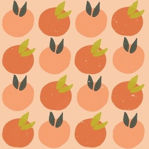 Block Print Peaches