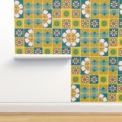 Midcentury Modern Kitchen Tiles (Large Scale) 