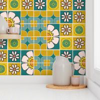 Midcentury Modern Kitchen Tiles (Large Scale) 