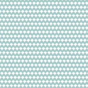 Ovals Pattern - Eggshell Blue   White