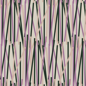 Crazy stripes-purples on CREAM