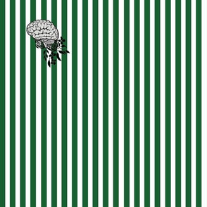Brainy stripes - Green