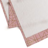 minimal art deco pink and gold