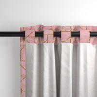 minimal art deco pink and gold