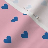 Love lovers minimal hearts basic romantic heart design pink classic blue