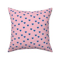 Love lovers minimal hearts basic romantic heart design pink classic blue