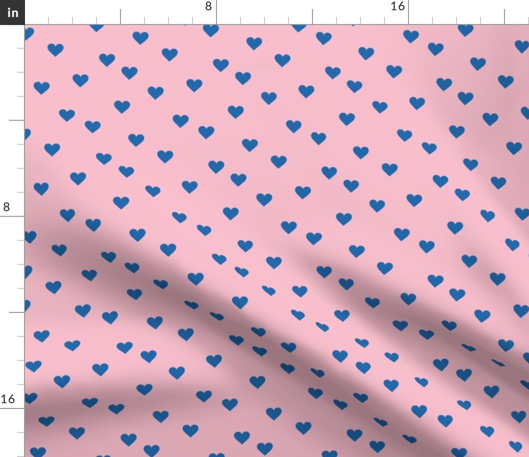 Love lovers minimal hearts basic romantic heart design pink classic blue