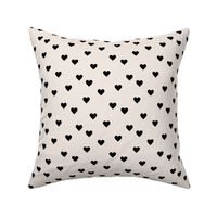 Love lovers minimal hearts basic romantic heart design off white black