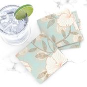 Hibiscus Art Deco Chintz