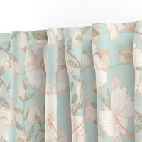 Hibiscus Art Deco Chintz