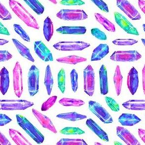 Smaller Scale - Crystal Shard Mosaic in Rainbow Bubblegum ...