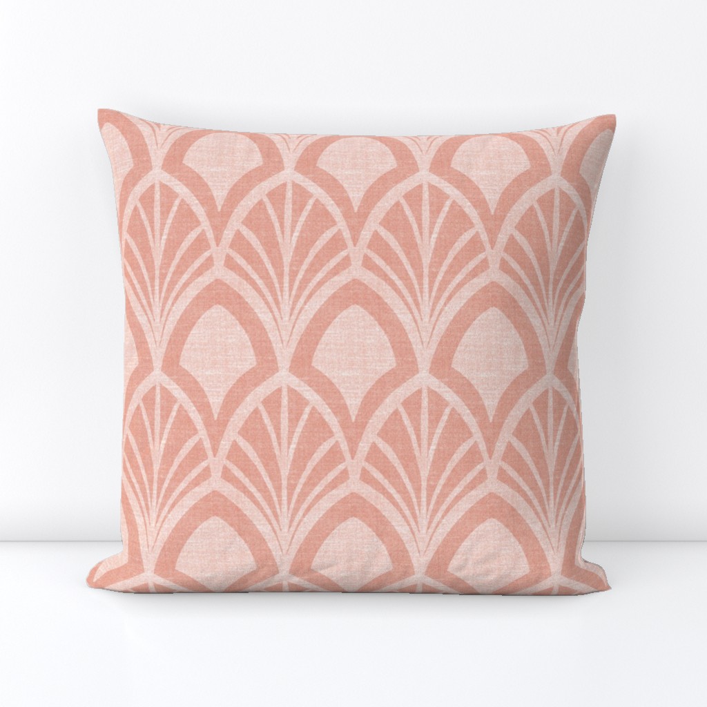 Sanibel - Art Deco Geometric Blush Pink Large Scale