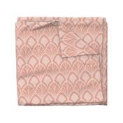 Sanibel - Art Deco Geometric Blush Pink Large Scale