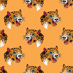 leopards  orange 