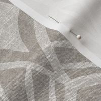 Sanibel - Art Deco Geometric Neutral Palette Taupe Warm Grey Large Scale