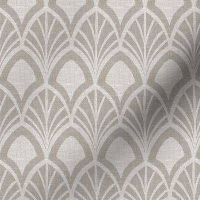 Sanibel - Art Deco Geometric Neutral Palette Taupe Warm Grey Regular Scale