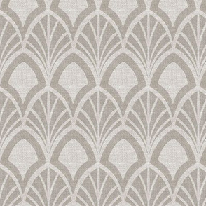 Sanibel - Art Deco Geometric Neutral Palette Taupe Warm Grey Regular Scale