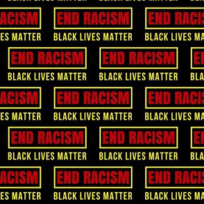 Black Lives Matter Red Yellow Black