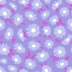 Ditsy Daisies - Purple
