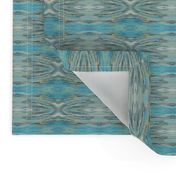 Tapestry Texture of Wood with Knots and Burls - Aqua Blue - Grey - Crosswise