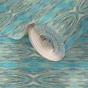 Tapestry Texture of Wood with Knots and Burls - Aqua Blue - Grey - Crosswise