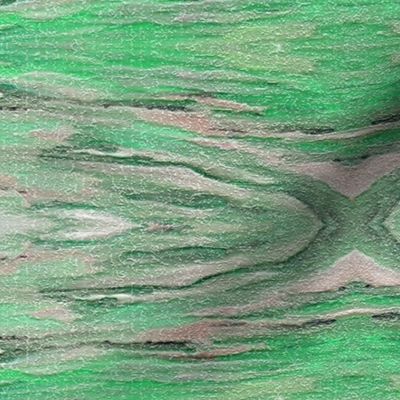 Tapestry Texture of Wood with Knots and Burls - Spring Green - Ecru - Crosswise