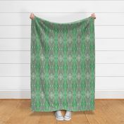 Tapestry Texture of Wood with Knots and Burls  - Spring Green - Ecru -Lengthwise