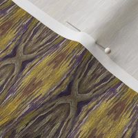 Tapestry Texture of Wood with Knots and Burls - Purple - Olive Green - Gold - Crosswise