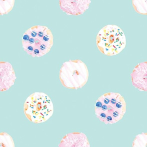 Painted Donuts Pattern