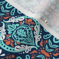 Beatrice Damask - Sea Foam V02 Regular Scale