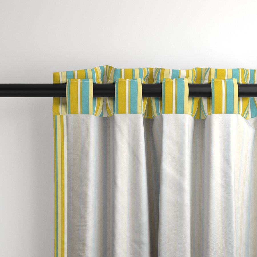 Safari Stripe - egyptian gold/turquoise