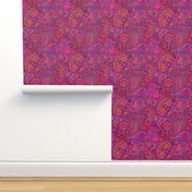 Pink Paisley - Magenta