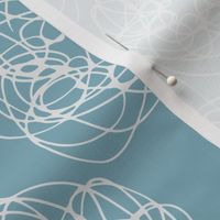 Thread Balls on light blue