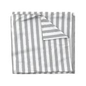 Distress Stripe Gray White