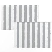 Distress Stripe Gray White