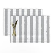 Distress Stripe Gray White