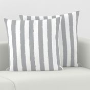 Distress Stripe Gray White