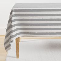 Distress Stripe Gray White